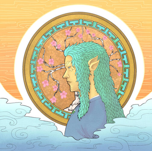 Colored Lineart Bust